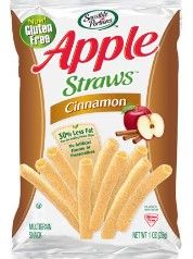 Photo 1 of (8 PACK) Sensible Portions Apple Straws, Cinnamon, 1 oz.