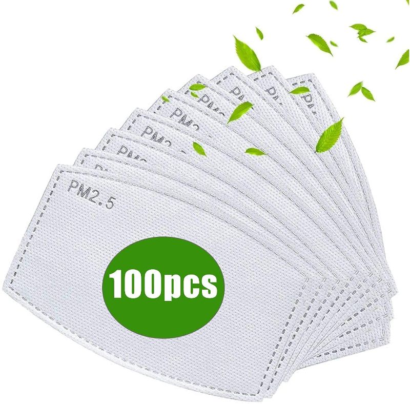 Photo 2 of (2 pack) 6pc Cloth Reusable Face Masks & 100 pc face mask filters