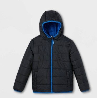 Photo 1 of Boy' Reverible Puffer Jacket - Cat & Jack small 6/7