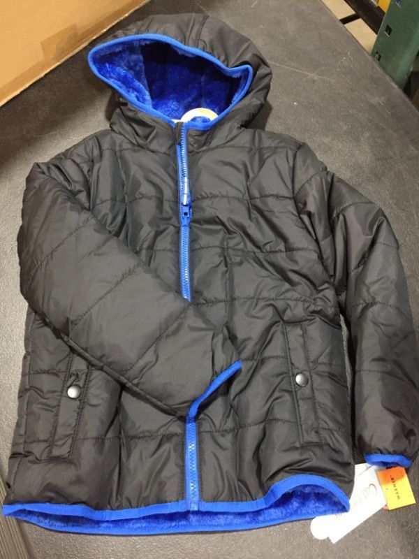 Photo 2 of Boy' Reverible Puffer Jacket - Cat & Jack small 6/7
