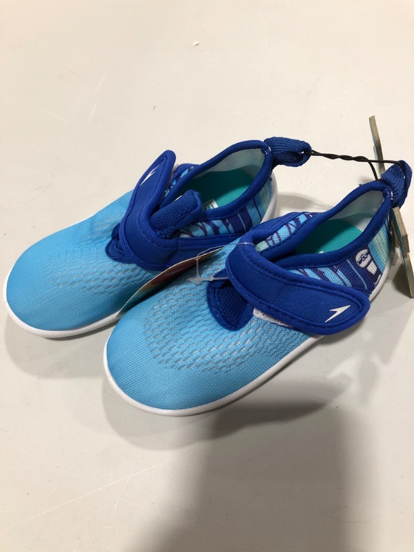 Photo 1 of Boys Speedo Shore Explore Size M 7/8 Water Shoes Sky & Royal Blue 