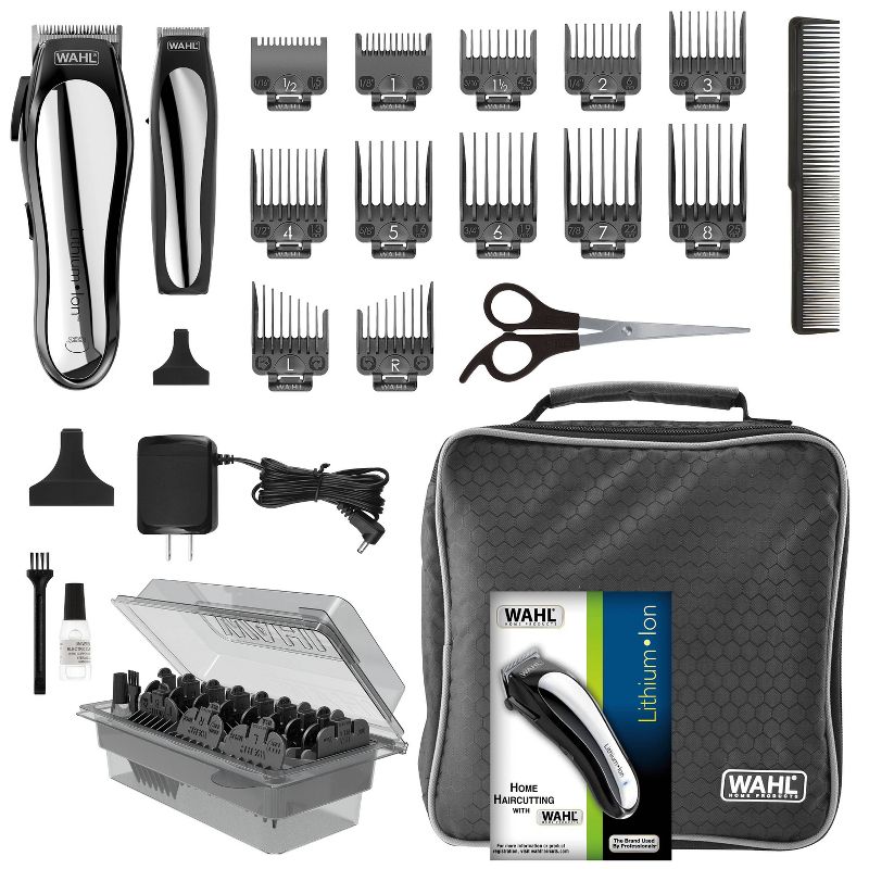 Photo 1 of Wahl Lithium Ion Pro Men's Cordless Haircut Kit with Finishing Trimmer & Soft Storage Case

