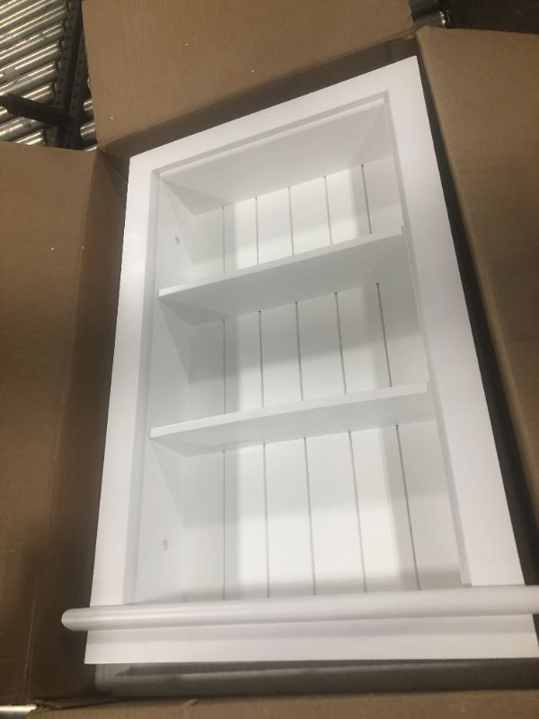 Photo 1 of 17x26 Fox Hollow Furnishings Aiden Wall Niche (White w/Beadboard Back)
