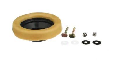 Photo 1 of 3pk of Reinforced Toilet Wax Ring with Plastic Horn and Zinc-Plated Toilet Bolts
