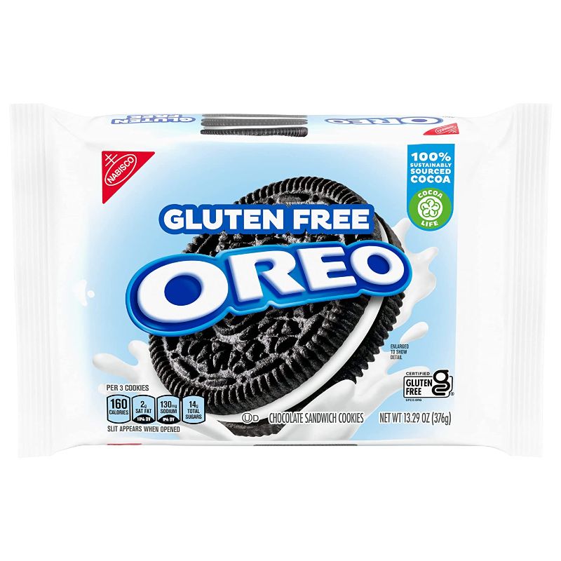 Photo 1 of 4 pk 2of each- Oreo Double Stuff and regular Gluten Free Sandwich Cookies 14.03 oz, Chocolate, 1 Count
Best by:02/02/2022