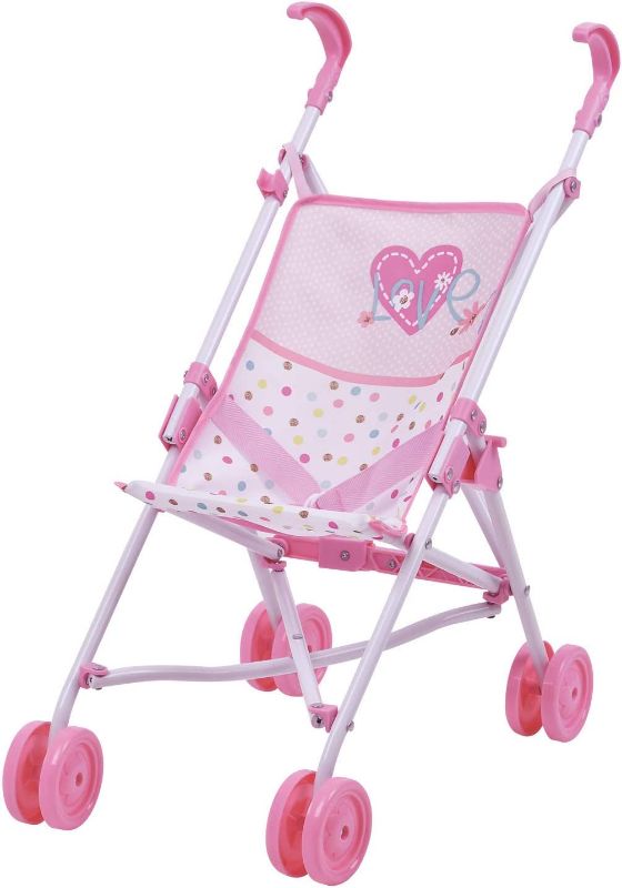 Photo 1 of Hauck Love Heart Doll Umbrella Play Stroller, Carry Baby Doll or a Favorite Stuffed Animal Friend, Toy Fits Dolls Up to 18 inches, Great Gift for Push Around Caring Play, Kids Ages 3 and Up