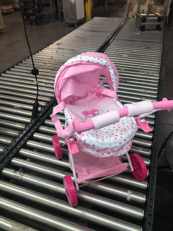 Photo 2 of Hauck Love Heart Doll Umbrella Play Stroller, Carry Baby Doll or a Favorite Stuffed Animal Friend, Toy Fits Dolls Up to 18 inches, Great Gift for Push Around Caring Play, Kids Ages 3 and Up