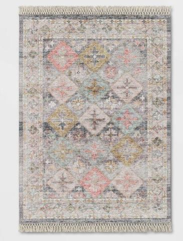 Photo 1 of 5'x7' Monarch Geometric Tile Printed Persian Style Rug - Opalhouse™