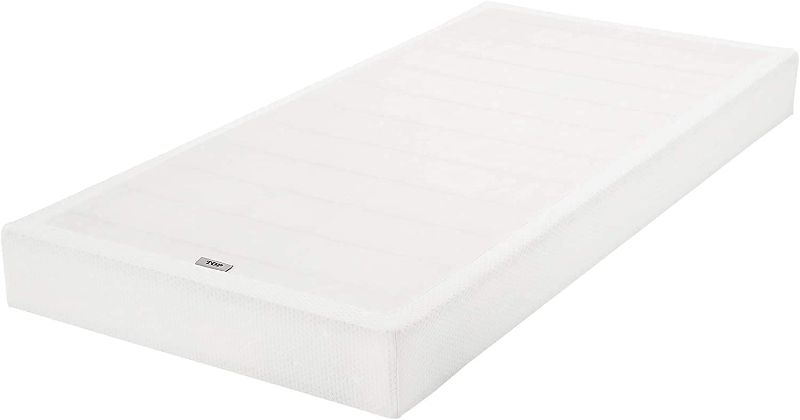 Photo 1 of Amazon Basics Smart Box Spring Bed Base, 9-Inch Mattress Foundation - Twin Size, Tool-Free Easy Assembly