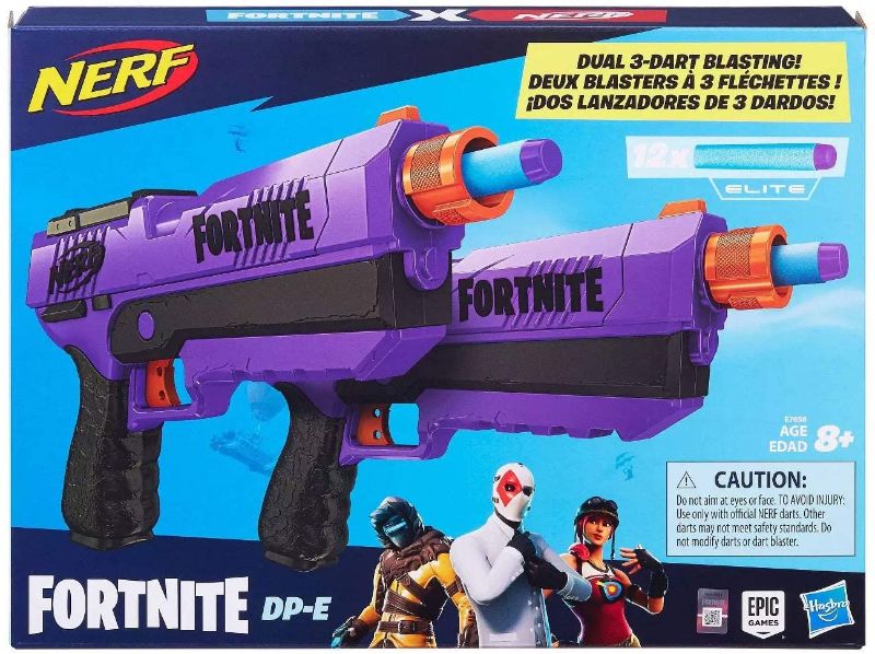 Photo 1 of NERF Fortnite DP-E Dart Blaster 2 Pack