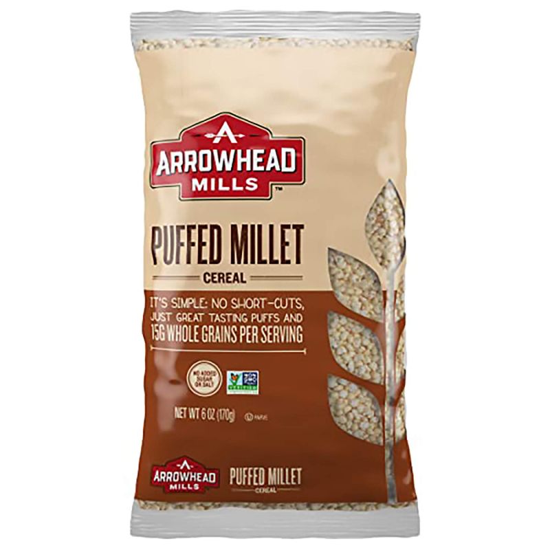 Photo 1 of Arrowhead Mills Puffed Millet Cereal, 6-Ounce Bag (Pack of 12)  BB: January 4th 2022