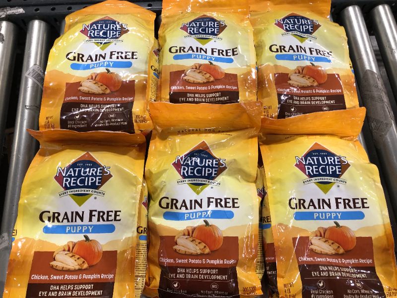 Photo 1 of 6 Pack!!! Nature's Recipe Grain Free Puppy Dry Dog Food, Chicken, Sweet Potato & Pumpkin BB:10/08/2021