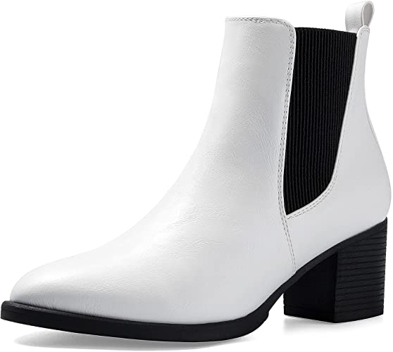 Photo 1 of COASIS Women's Chelsea Boots Chunky Heel Slip On Ankle Booties with Elastic Sided
