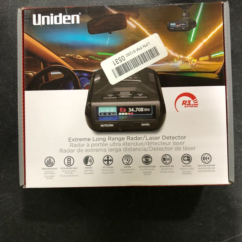 Photo 2 of Uniden R3DSP R3 Dsp Extremely Long-Range Radar Detector/Laser Detector & RDA-HDWKT Radar Detector Smart Hardwire Kit