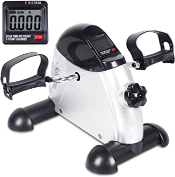 Photo 1 of Mini Exercise Bike, AGM Under Desk Bike Pedal Exerciser Foot Cycle Arm & Leg Pedal Exerciser with LCD Screen Displays