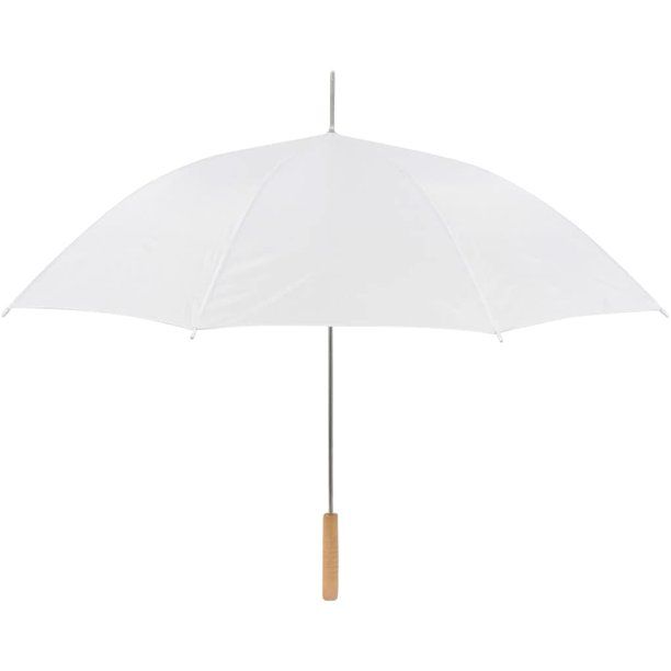 Photo 1 of Wedding Umbrella, 2-Pack, 35", White