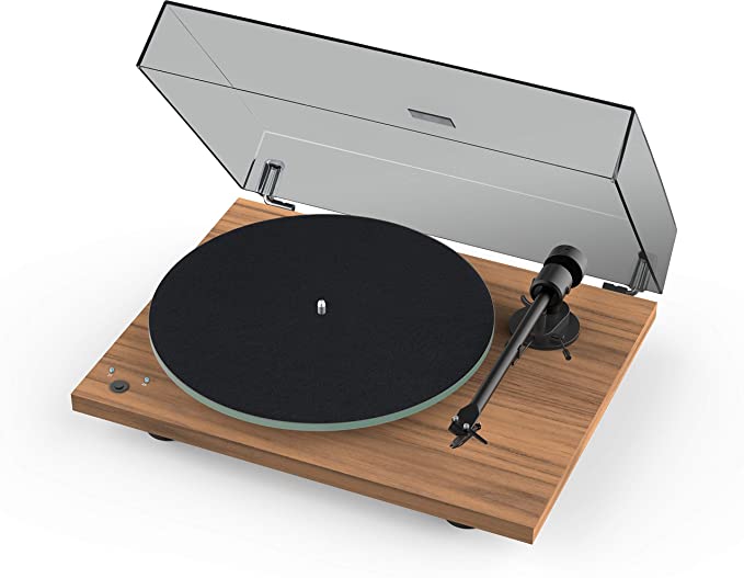 Photo 1 of Pro-Ject T1 Phono SB Turntable with Built-in Preamp and Electronic Speed Change (Satin Walnut )