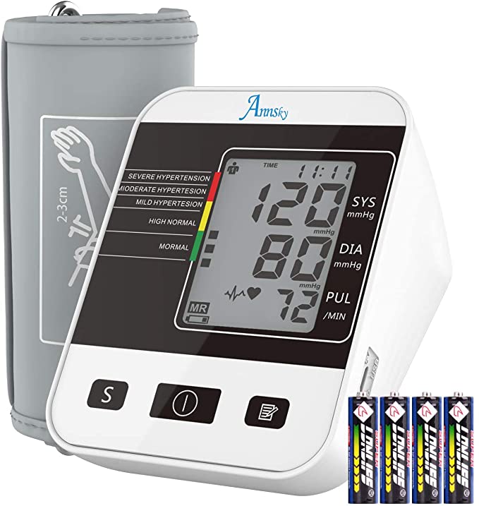 Photo 1 of Blood Pressure Monitor for Home Use with Large LCD Display,Annsky Digital Upper Arm Automatic Measure Blood Pressure and Heart Rate Pulse,2 Sets of User Memories