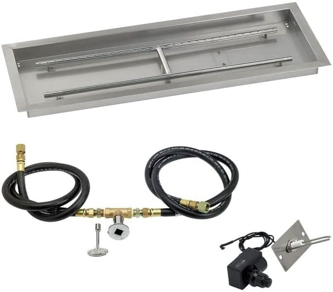 Photo 1 of 48 x 14 Rectangular Drop-in Pan with Spark Ignition Kit - Natural Gas
