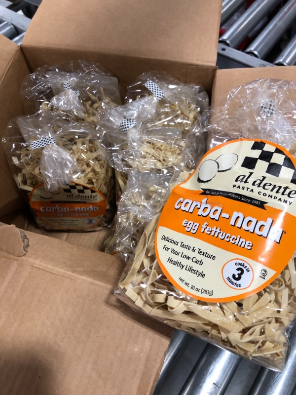 Photo 1 of Al Dente Carba-Nada Egg Fettuccine, 10-Ounce Bags (Pack of 6)
