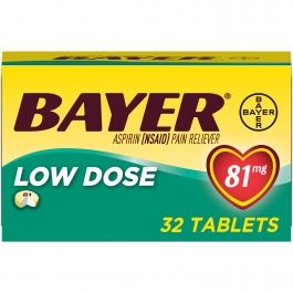 Photo 1 of Bayer Aspirin Regimen Low Dose 81mg 32 tabs
