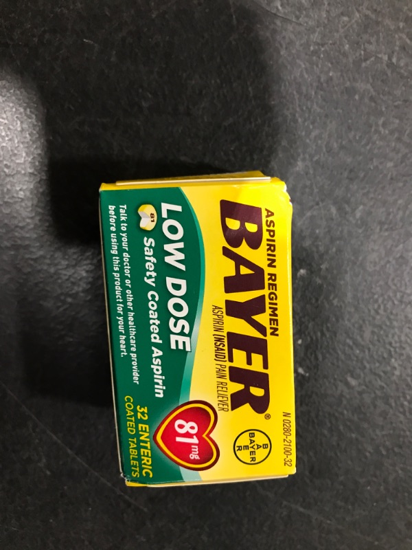 Photo 2 of Bayer Aspirin Regimen Low Dose 81mg 32 tabs
