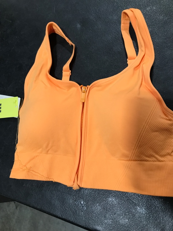 Photo 1 of All In Motion Front Zipper sport bra
Size Lrg
Color orange