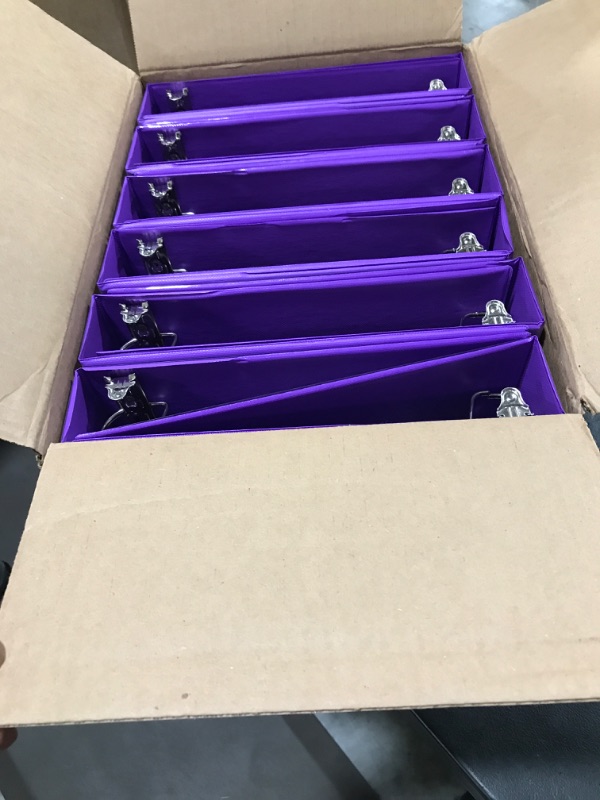 Photo 1 of 370 Sheet 1.5" 3 Ring Binder Purple - up&up
Case of 12