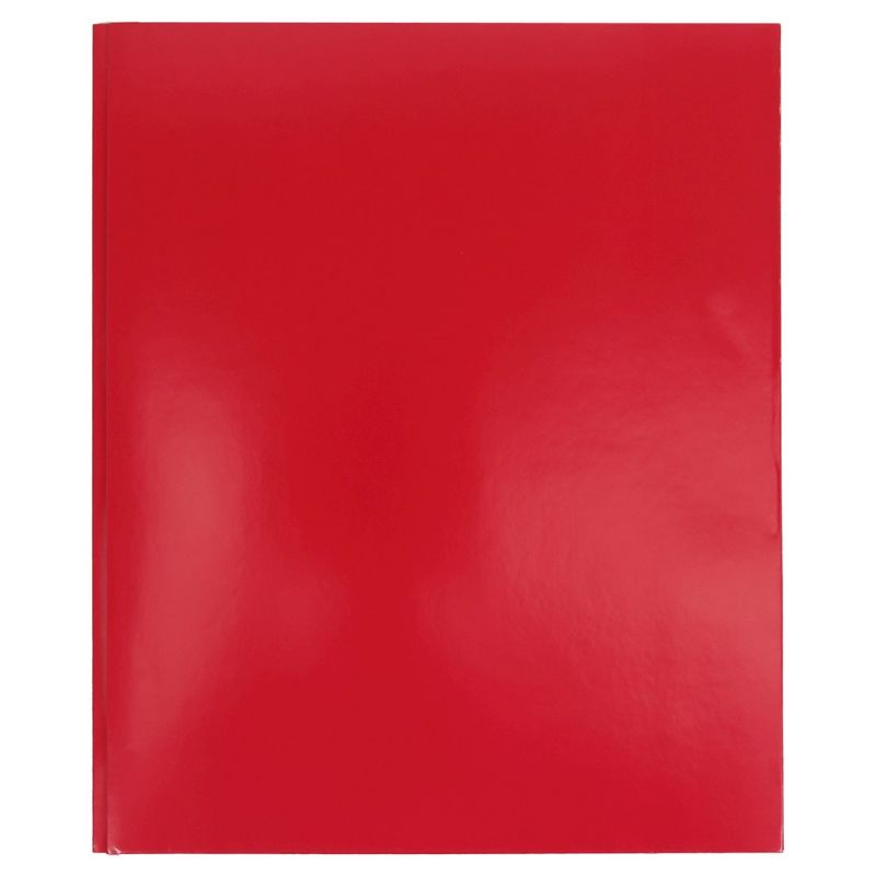 Photo 2 of 2 Pocket Paper Folder with Prongs Red - Pallex
