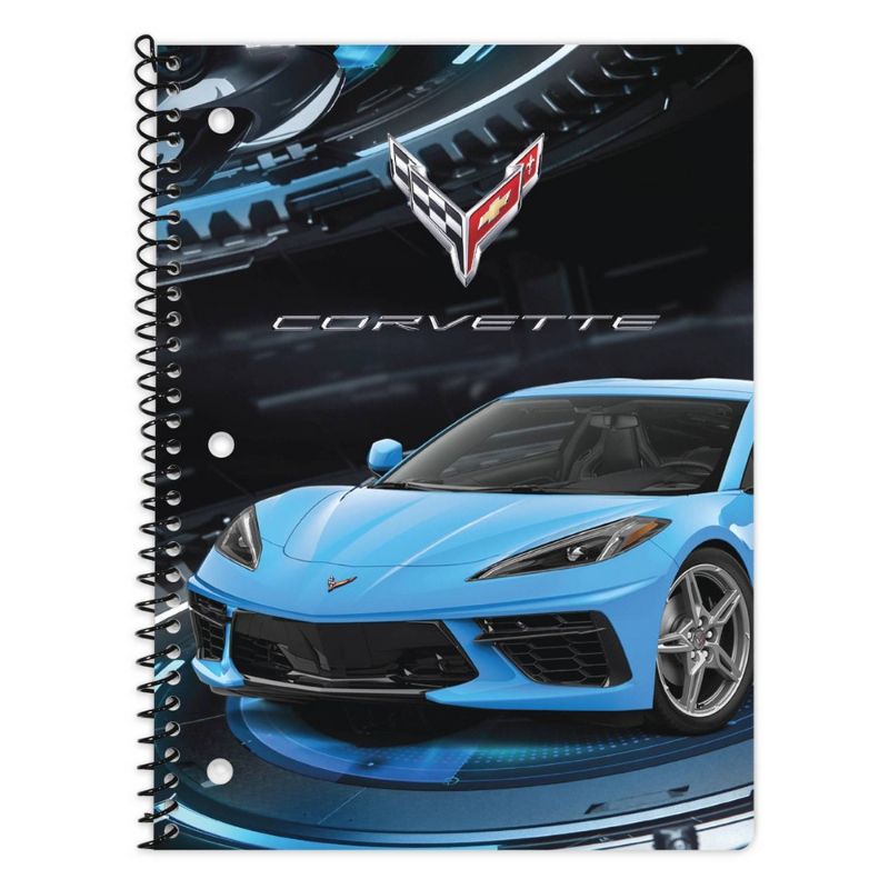 Photo 2 of Wide Ruled 1 Subject Spiral Notebook Corvette - Innovative Designs
