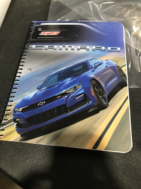 Photo 2 of Wide Ruled 1 Subject Spiral Notebook Camaro - Innovative Designs
