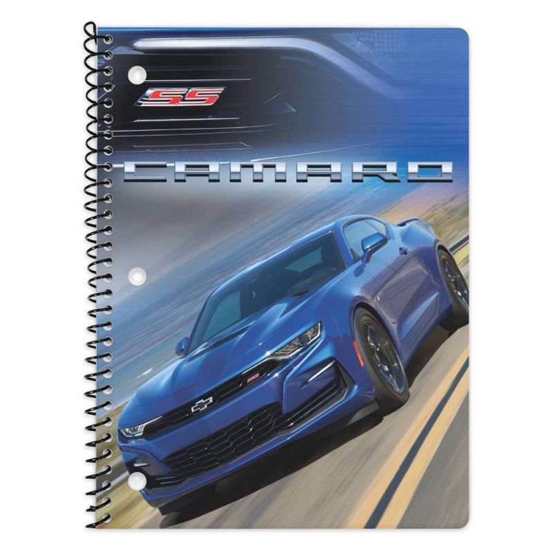 Photo 1 of Wide Ruled 1 Subject Spiral Notebook Camaro - Innovative Designs
