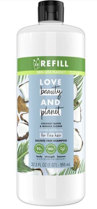 Photo 1 of 2 OF THE Love Beauty and Planet Coconut Water & Mimosa Flower Sulfate Free Shampoo Refill - 32.3 fl oz

