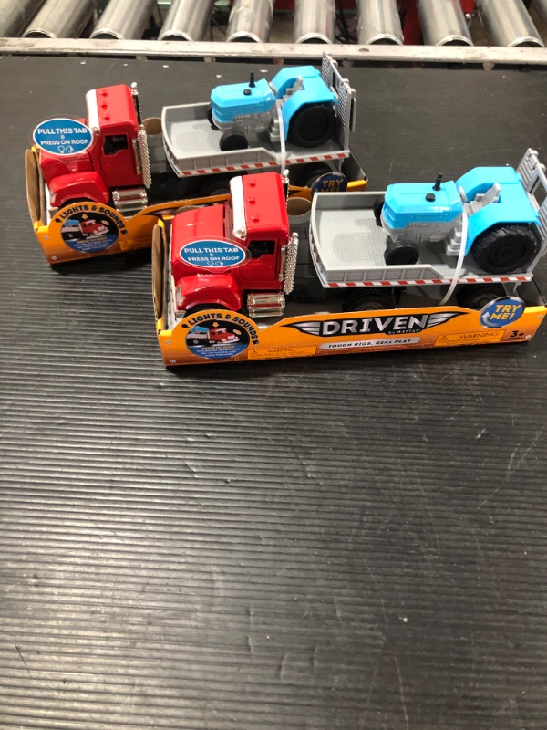 Photo 2 of (2 PACK) DRIVEN  Toy Flatbed Truck with Tractor  Micro Series