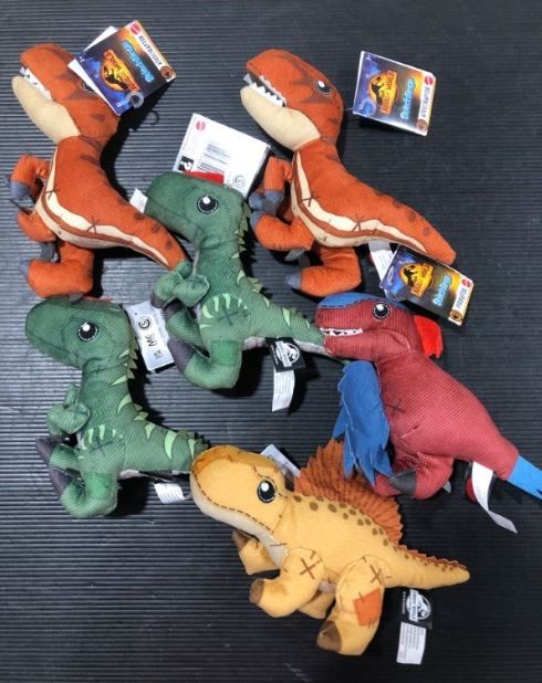 Photo 1 of (6 PACK) STUFFED DINOSAUR TOYS 