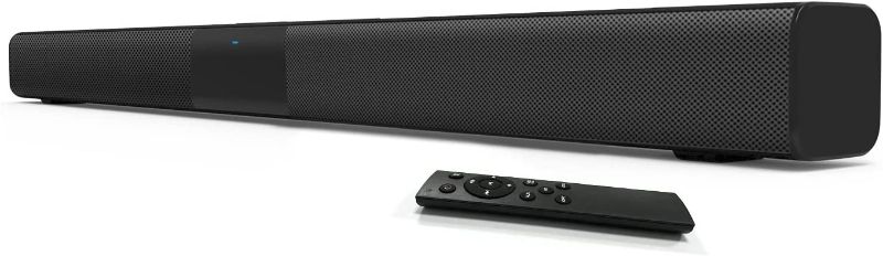 Photo 1 of Sound Bars for TV, 120W, 32 Inch, Soundbar with Wired and Wireless Bluetooth 5.0 Home Theater Surround Sound System Optical, Coaxial, AUX, RCA, and TF Interface Connection 