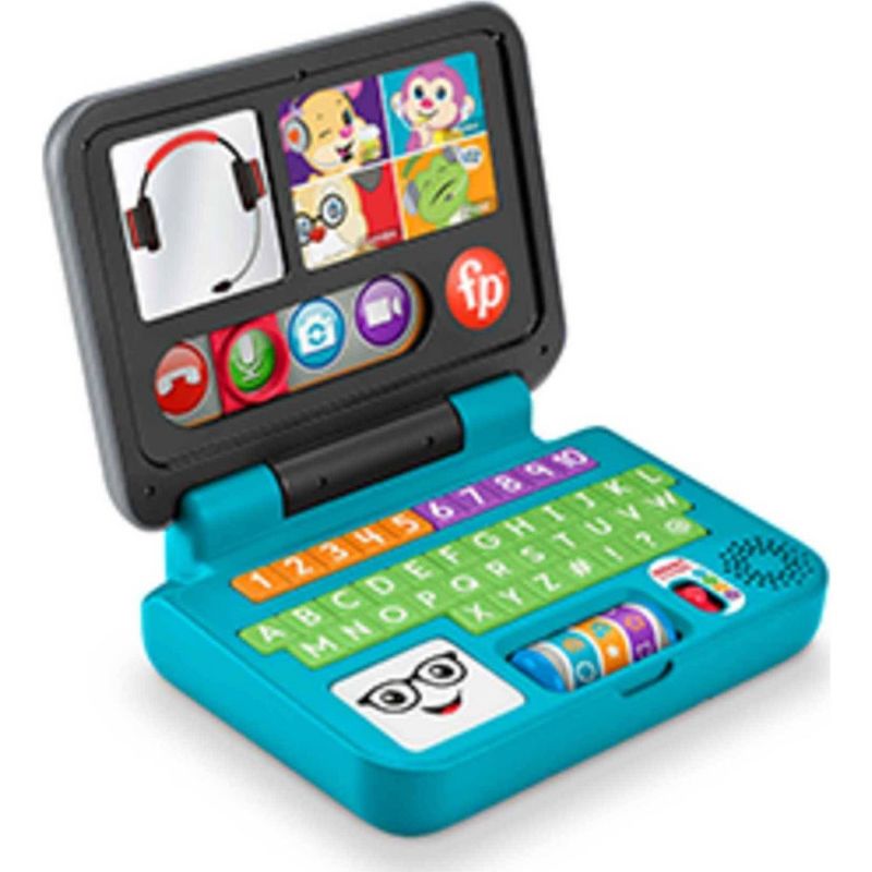 Photo 1 of Fisher-Price Laugh & Learn Let S Connect Laptop Electronic Toy with Lights Music and Smart Stages Learning Content for Infants and Toddlers
