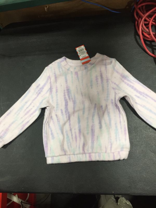 Photo 1 of Cat & Jack Girls Purple Tie Dye Sweatshirt, Size XS(4/5) 6pk
