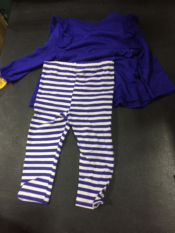 Photo 2 of Cat and jack blue candle shirt and pants -2pk