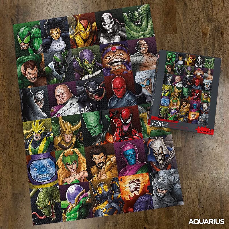 Photo 1 of AQUARIUS Marvel Puzzle Supervillains (1000 Piece Jigsaw Puzzle) - Officially Licensed Marvel Merchandise & Collectibles - Glare Free - Precision Fit - 20 x 28 Inches
