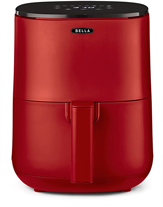 Photo 1 of BELLA 2.9QT Touchscreen Air Fryer, No Pre-Heat Needed, No-Oil Frying, Fast Healthy Evenly Cooked Meal Every Time, Dishwasher Safe Non Stick Pan and Crisping Tray for Easy Clean Up, Matte Red
