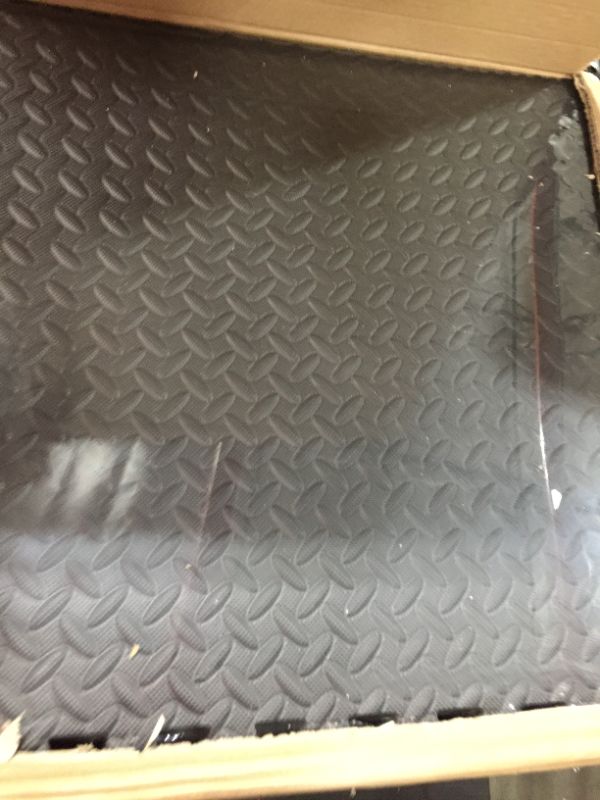 Photo 1 of Amazon Basics Foam Interlocking Exercise Gym Floor Mat Tiles - 6-Pack, 24 x 24 x .5 Inch Tiles (24 sqft)
