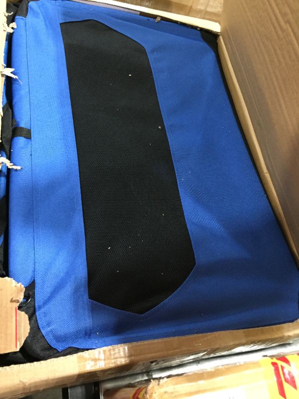 Photo 2 of AmazonBasics Premium Folding Portable Soft Pet Crate - 30‘, BLUE
