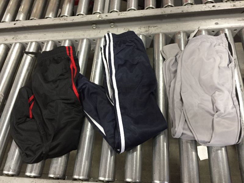 Photo 1 of Real Essentials 3 Pack: Boy's Active Athletic Casual Jogger Sweatpants with Pockets size x small
