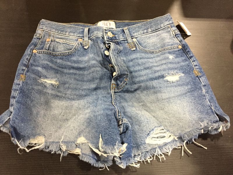 Photo 2 of Free People Women's Makai Cutoff Jean Shorts 30
