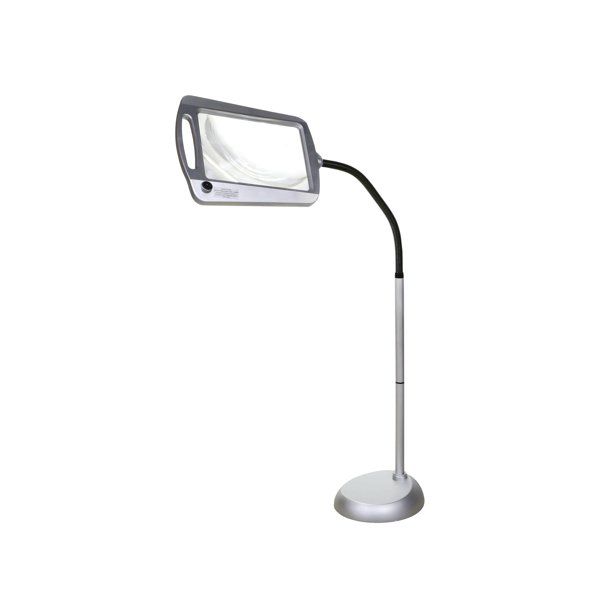 Photo 1 of Floor Standing LED Lighted Magnifier - 3X Power Reading Crafting Aid -
