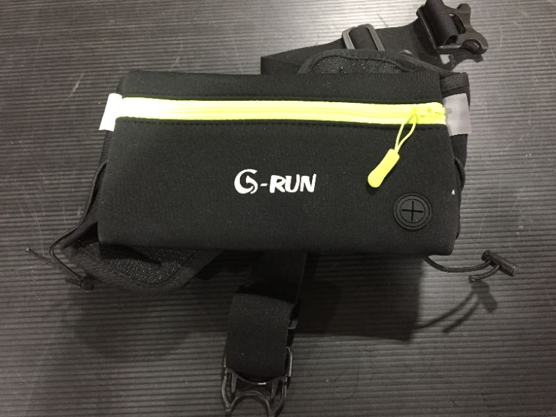 Photo 2 of G-Run Hydration Running Belt with Bottles - Water Belts for Woman and Men - iPhone Belt for Any Phone Size - Fuel Marathon Race Pack for Runners
