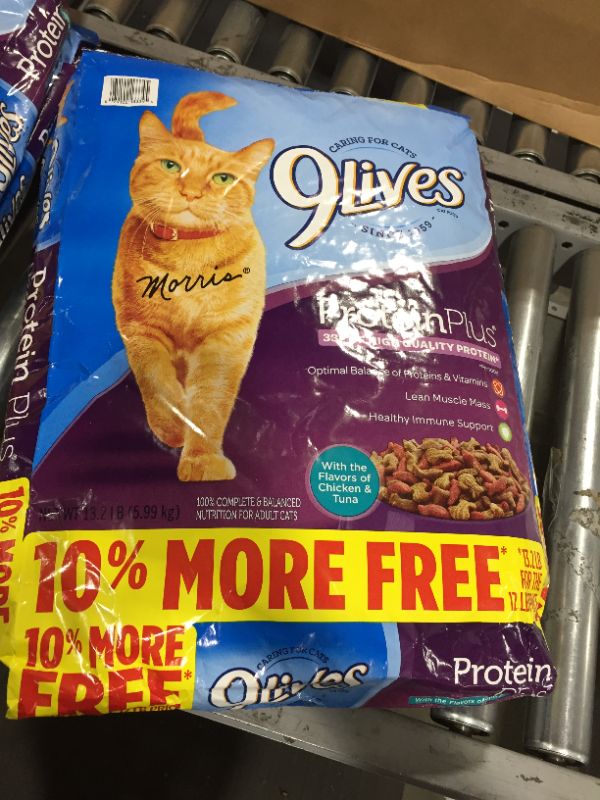 Photo 2 of 9Lives Protein Plus Dry Cat Food Bonus Bag, 13.2Lb 