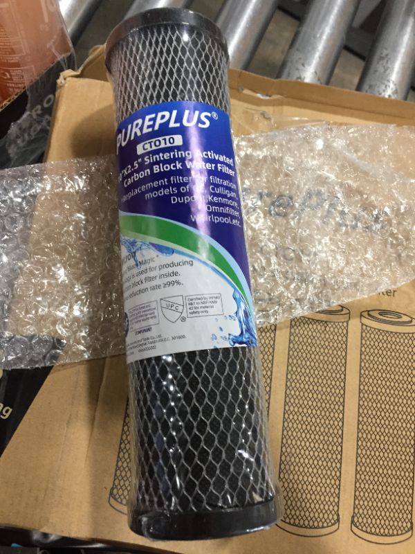 Photo 2 of 1 Micron 2.5" x 10" Whole House CTO Carbon Water Filter Cartridge Replacement for Countertop Water Filter System, Dupont 4 pack 