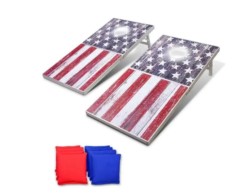 Photo 1 of  American Flag Cornhole Set,